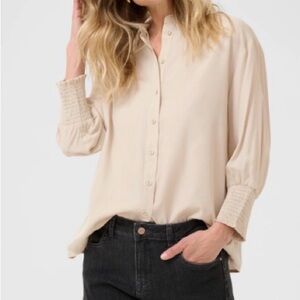Tommy Hilfiger Cream Button-Down Shirt